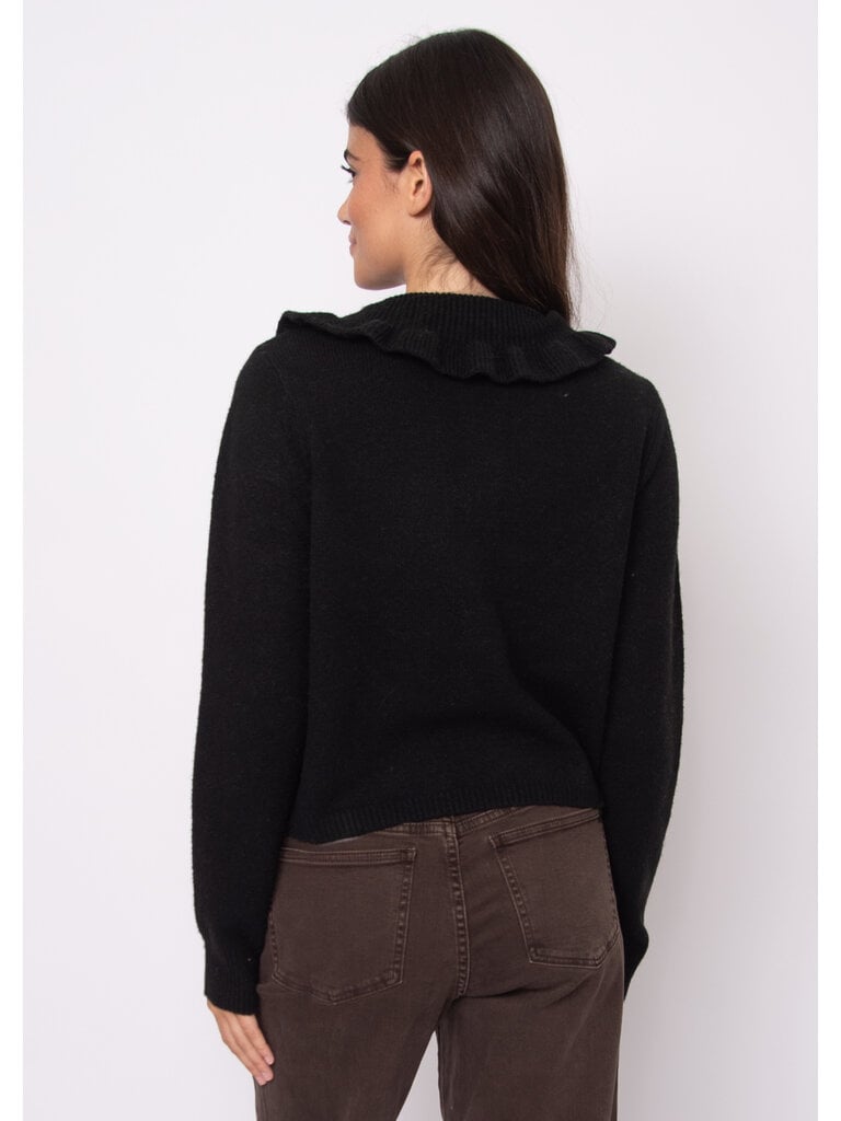 RD Style Ruffle Collar Cardi