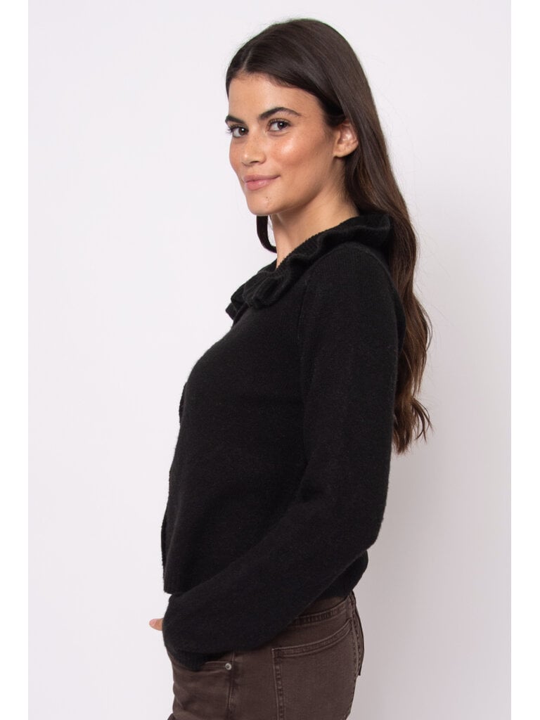 RD Style Ruffle Collar Cardi