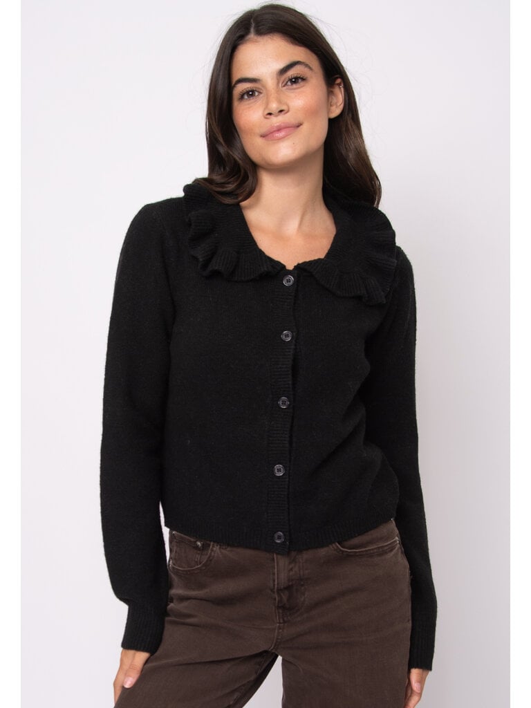 RD Style Ruffle Collar Cardi