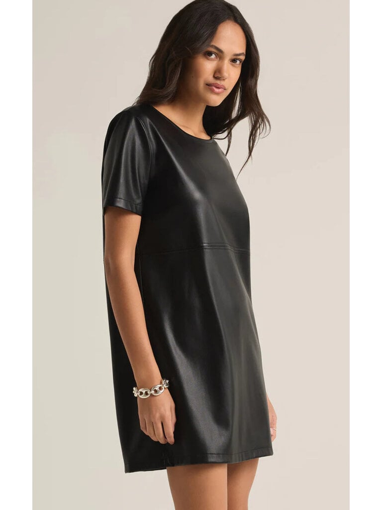 Z Supply Black Faux Leather Mini