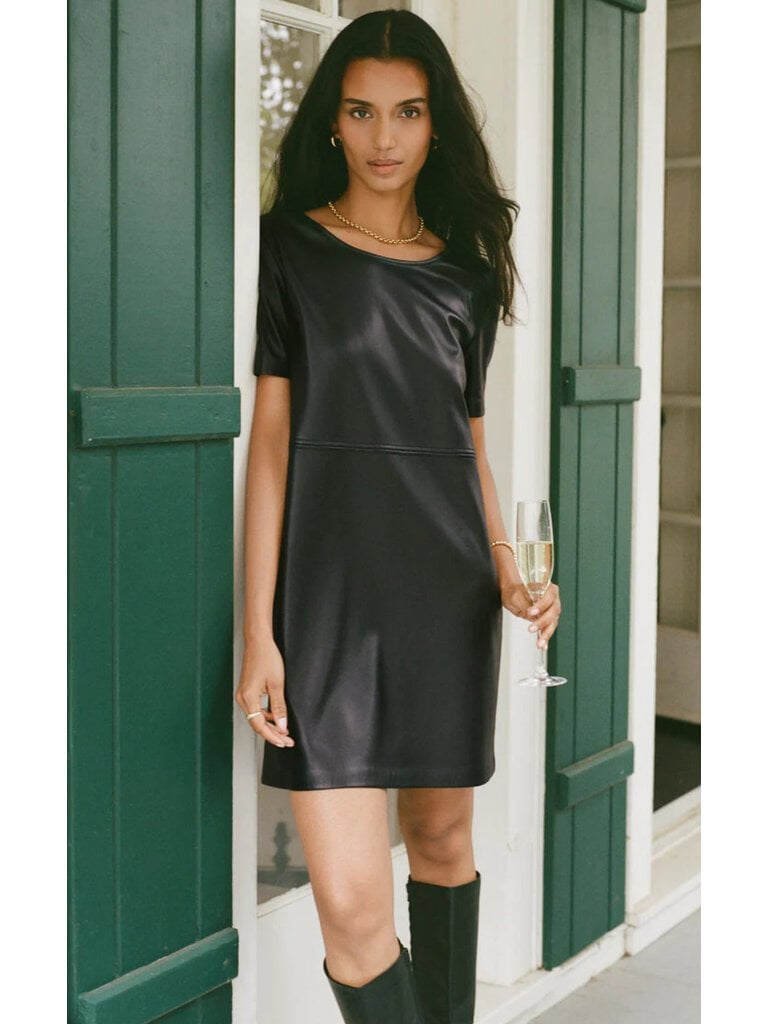 Z Supply Black Faux Leather Mini