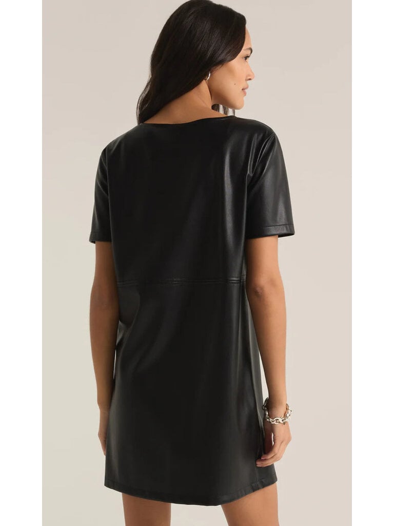 Z Supply Black Faux Leather Mini