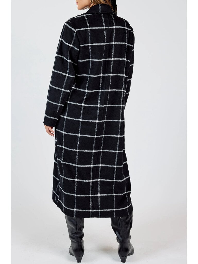 Sadie & Sage Check Car Coat