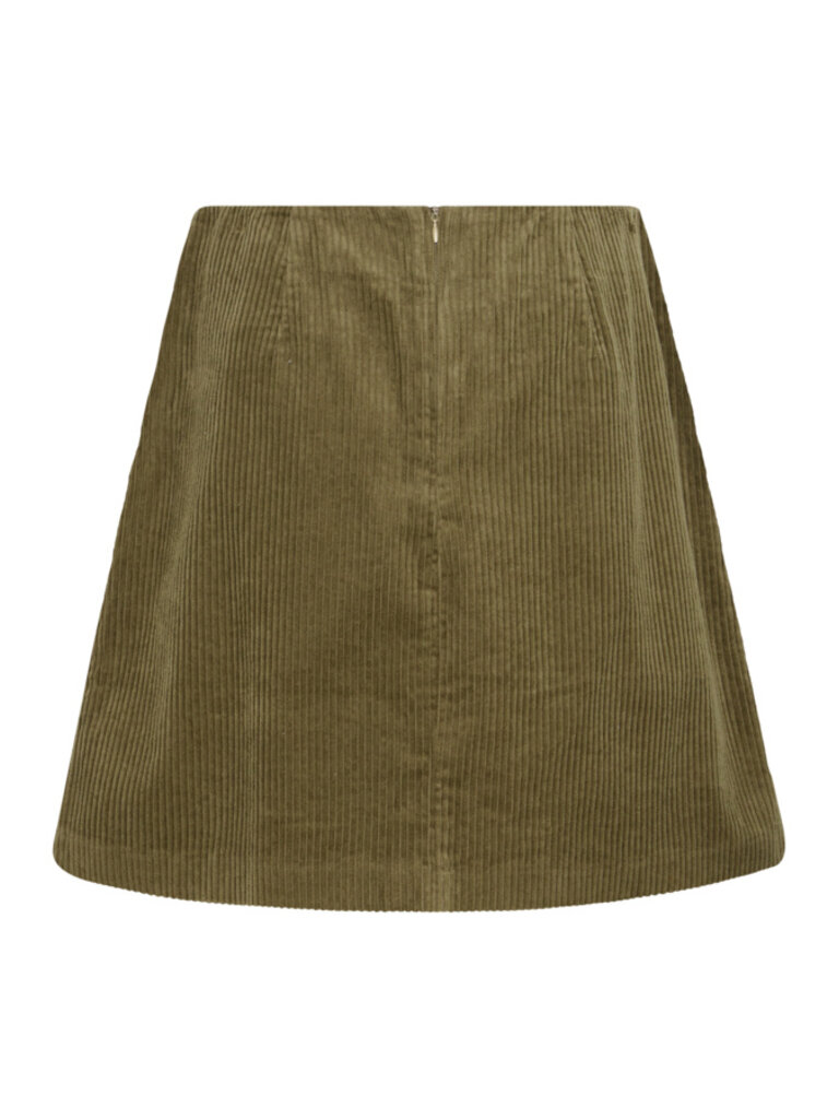 ICHI Green Cord Skirt