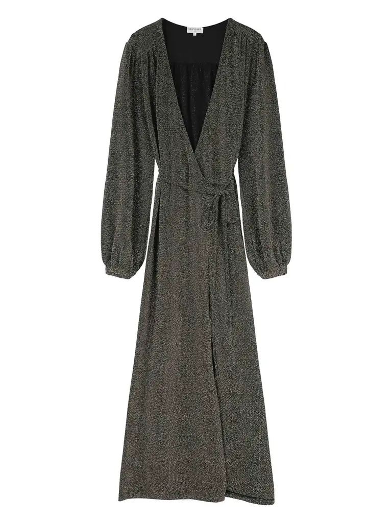 Grace & Mila Glitter Wrap Dress