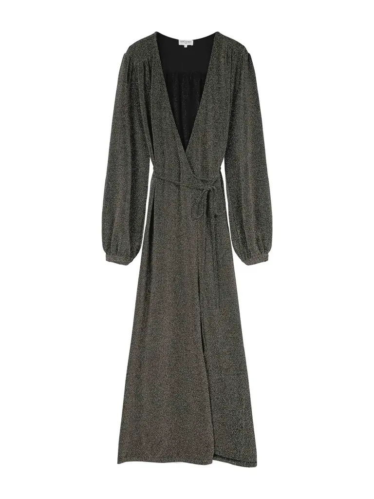 Grace & Mila Glitter Wrap Dress