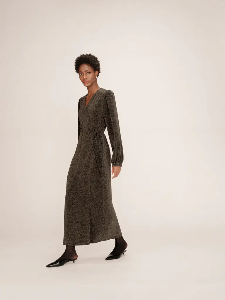 Grace & Mila Glitter Wrap Dress