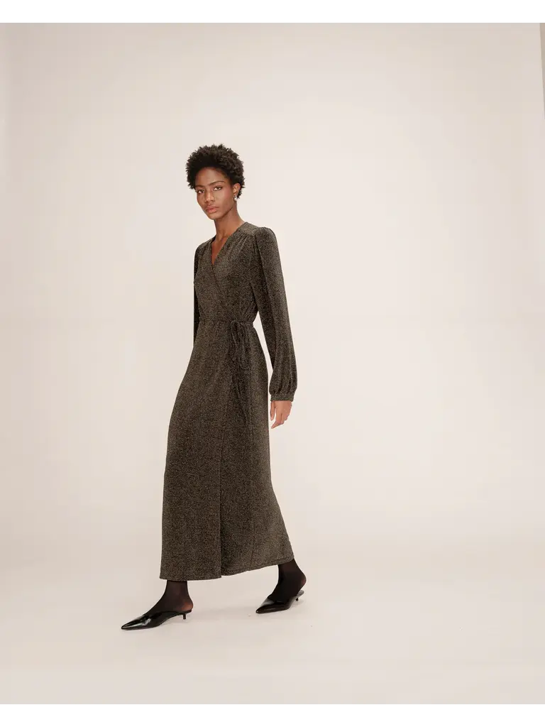 Grace & Mila Glitter Wrap Dress