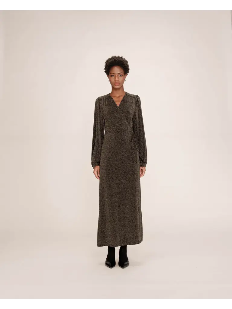 Grace & Mila Glitter Wrap Dress