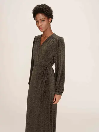 Grace & Mila Glitter Wrap Dress