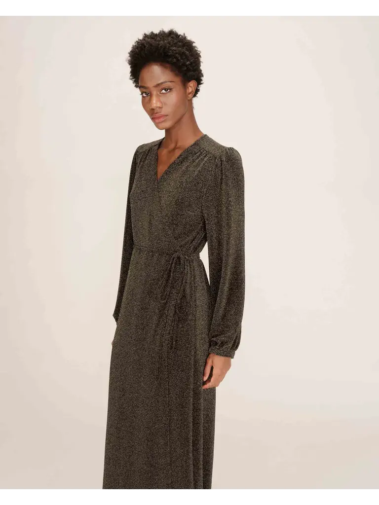 Grace & Mila Glitter Wrap Dress