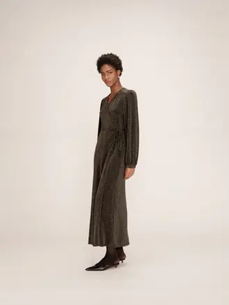 Grace & Mila Glitter Wrap Dress