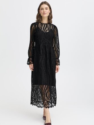 Fransa Crochet Lace Midi