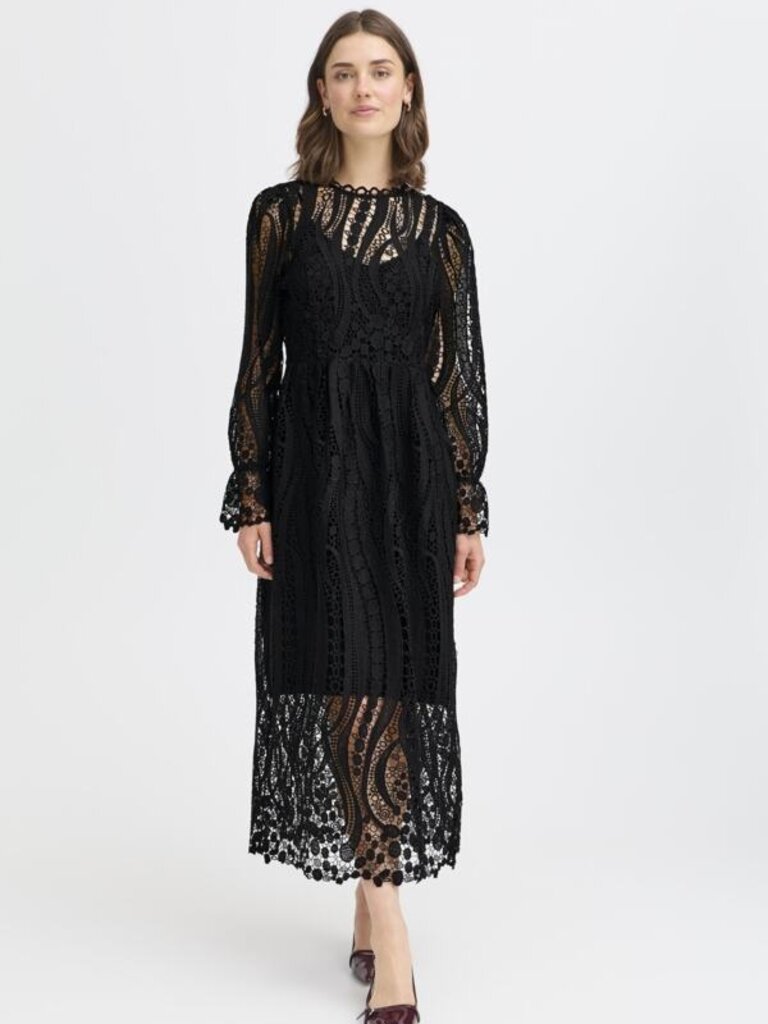 Fransa Crochet Lace Midi