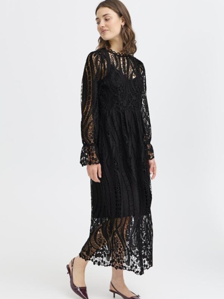 Fransa Crochet Lace Midi