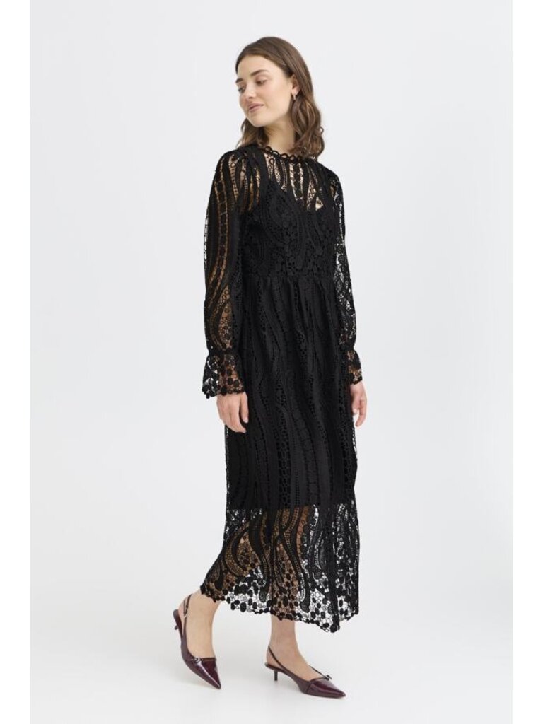 Fransa Crochet Lace Midi