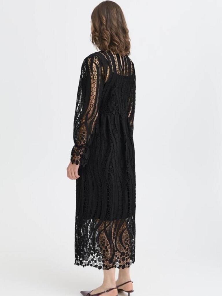 Fransa Crochet Lace Midi