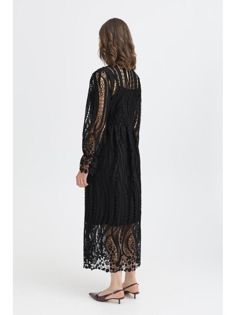 Fransa Crochet Lace Midi