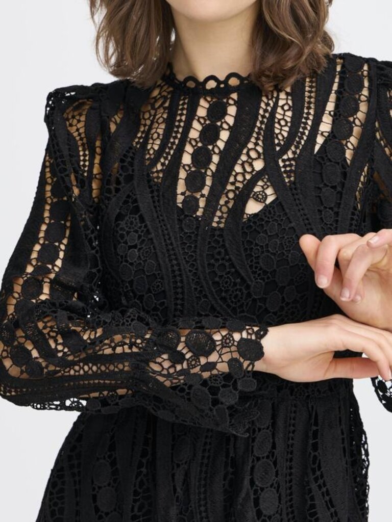 Fransa Crochet Lace Midi