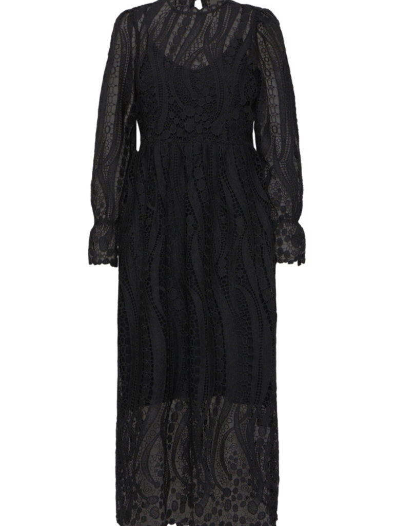 Fransa Crochet Lace Midi