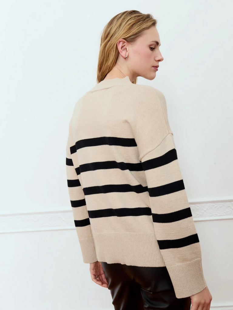 Deluc Beige & Black Knit