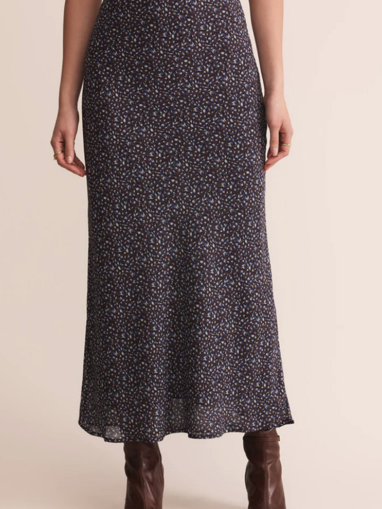 Z Supply Brown Blue Spot Skirt