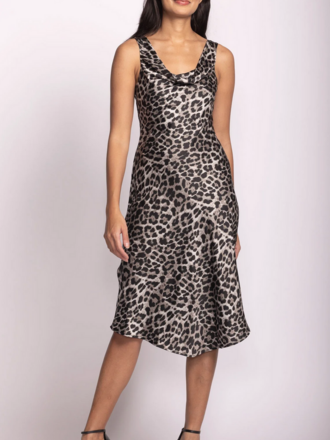 Pink Martini Silky Animal Slip Dress
