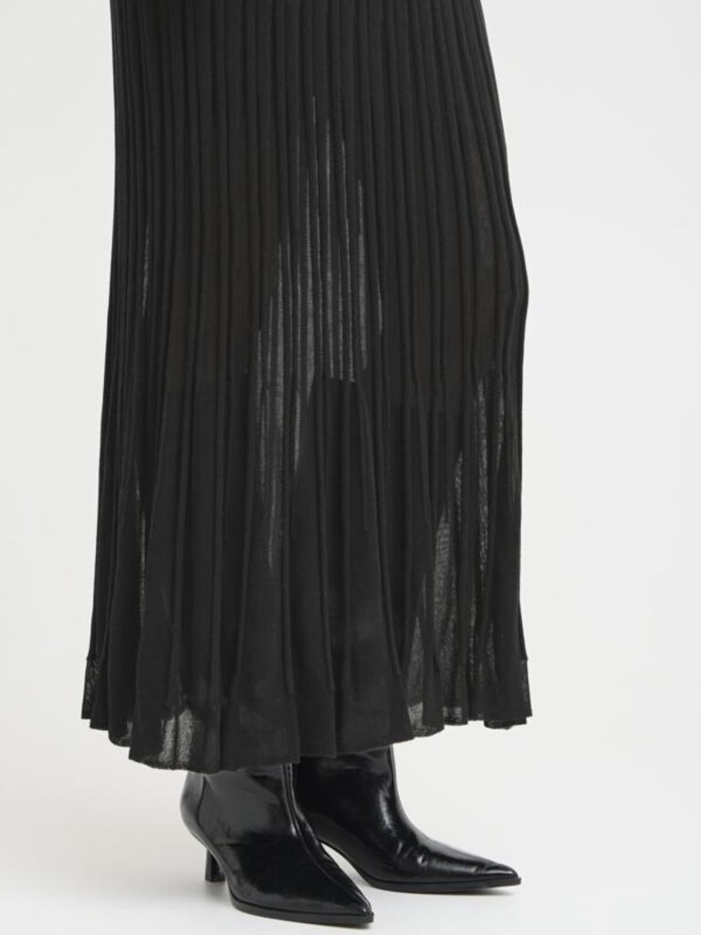 ICHI Knitted Midi Skirt