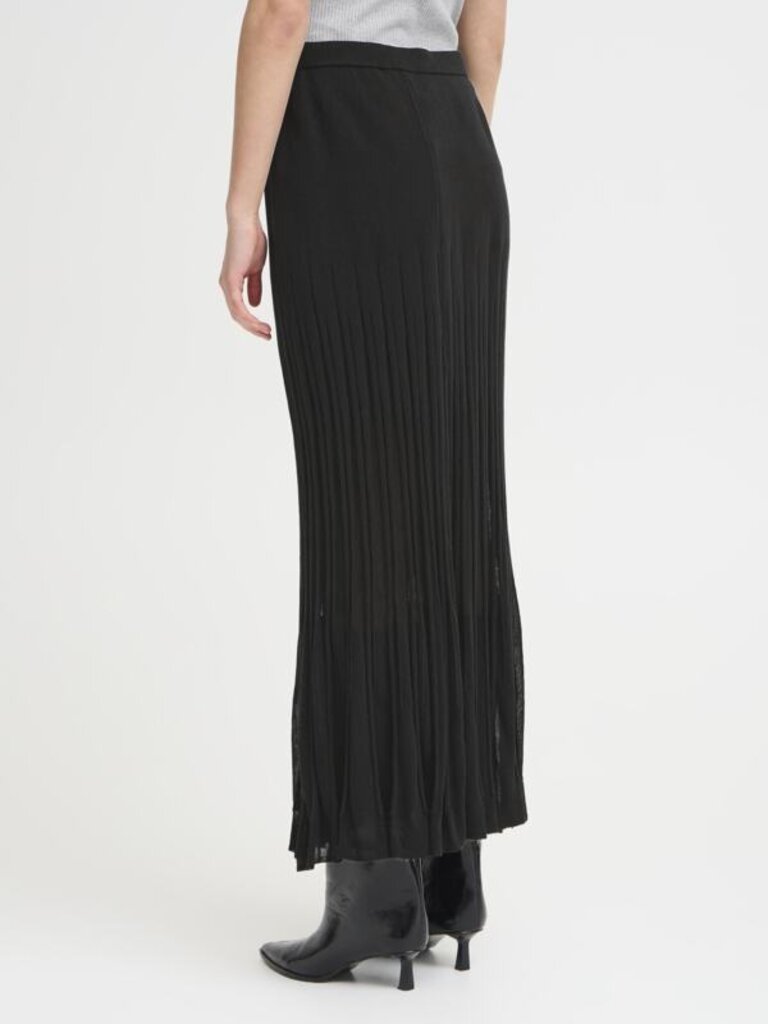 ICHI Knitted Midi Skirt