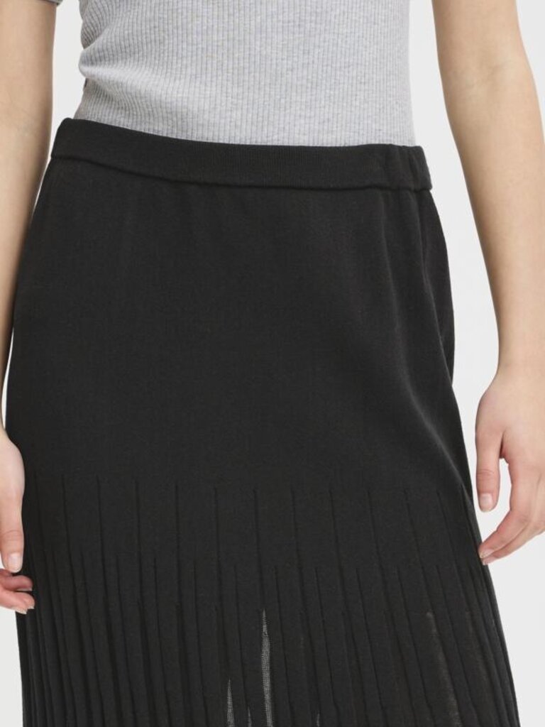 ICHI Knitted Midi Skirt