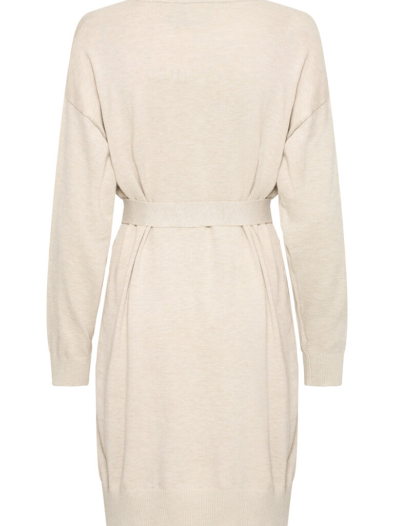 ICHI Almond Tie Knit Dress