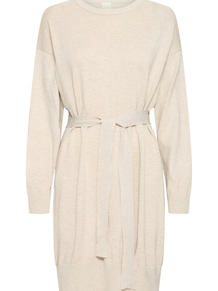 ICHI Almond Tie Knit Dress