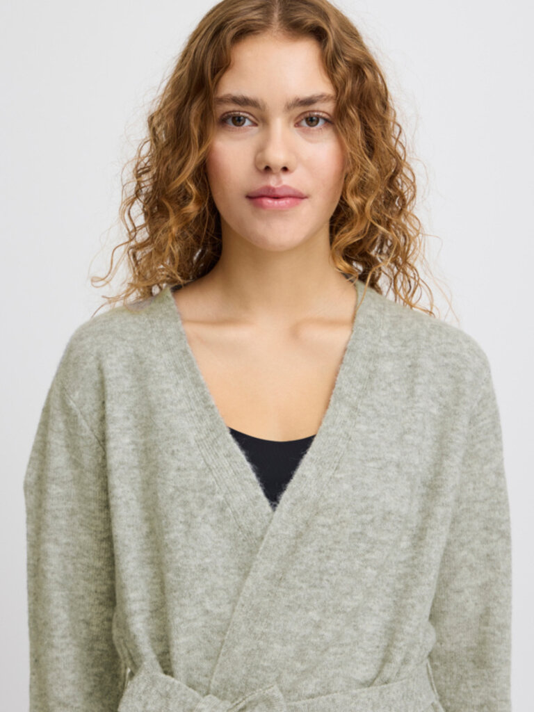 ICHI Wrap Grey Knit