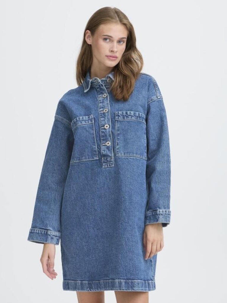 ICHI Lainey Denim Dress