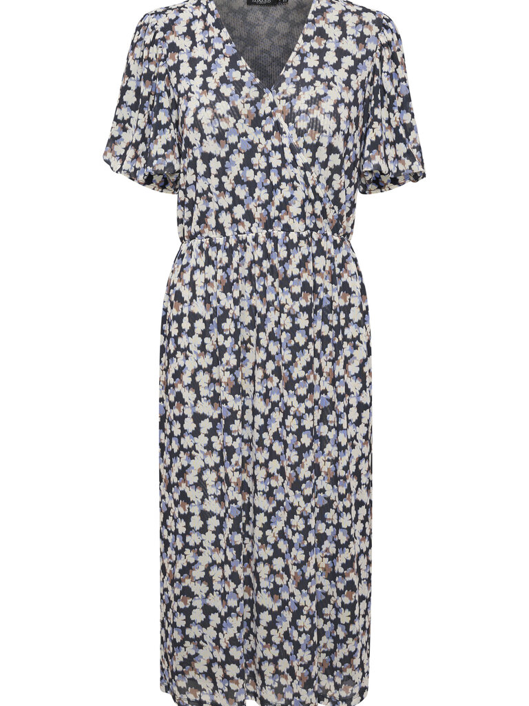 Soaked In Luxury Faded Floral Mesh Midi