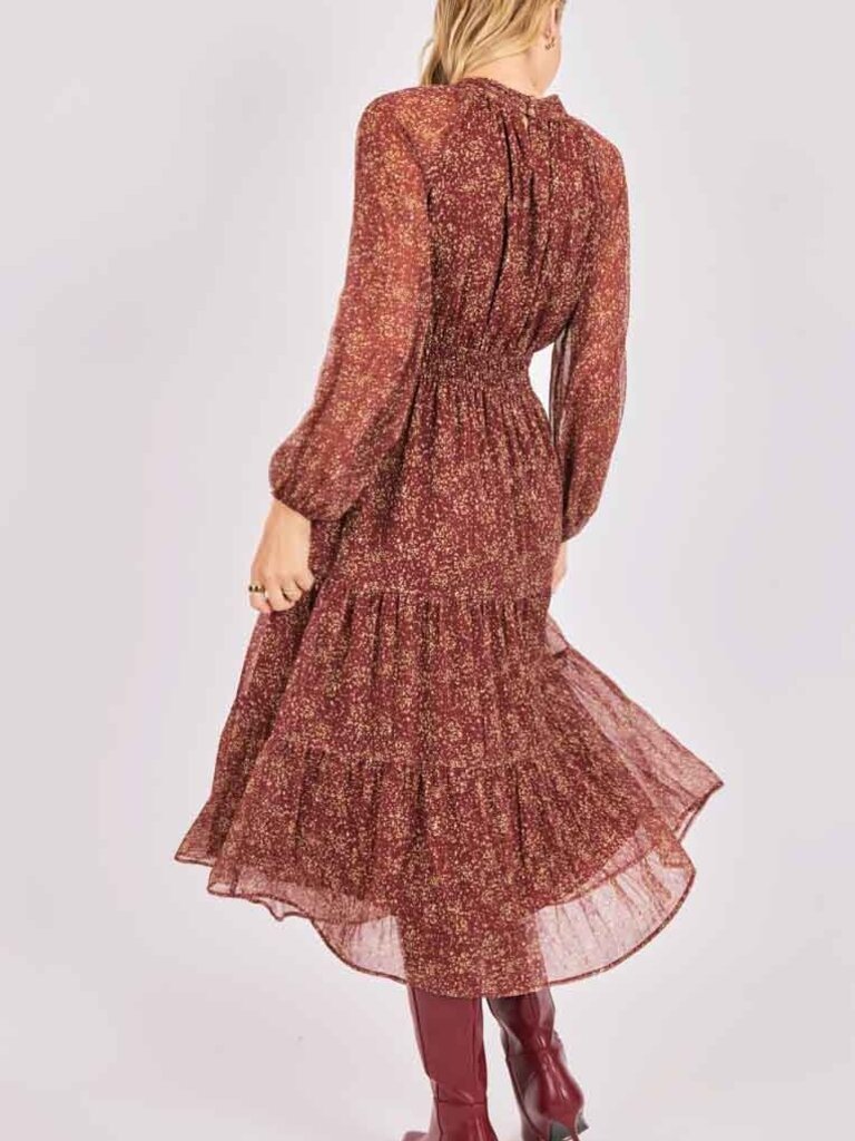 Sadie & Sage Burgundy Pebble Maxi