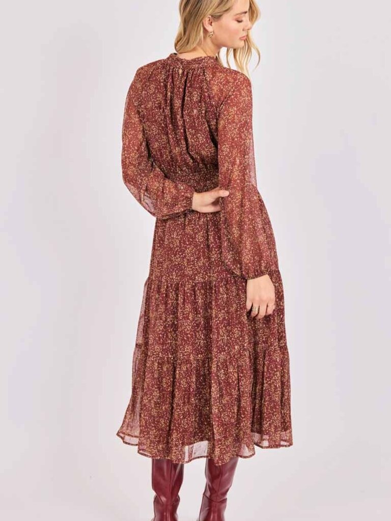 Sadie & Sage Burgundy Pebble Maxi