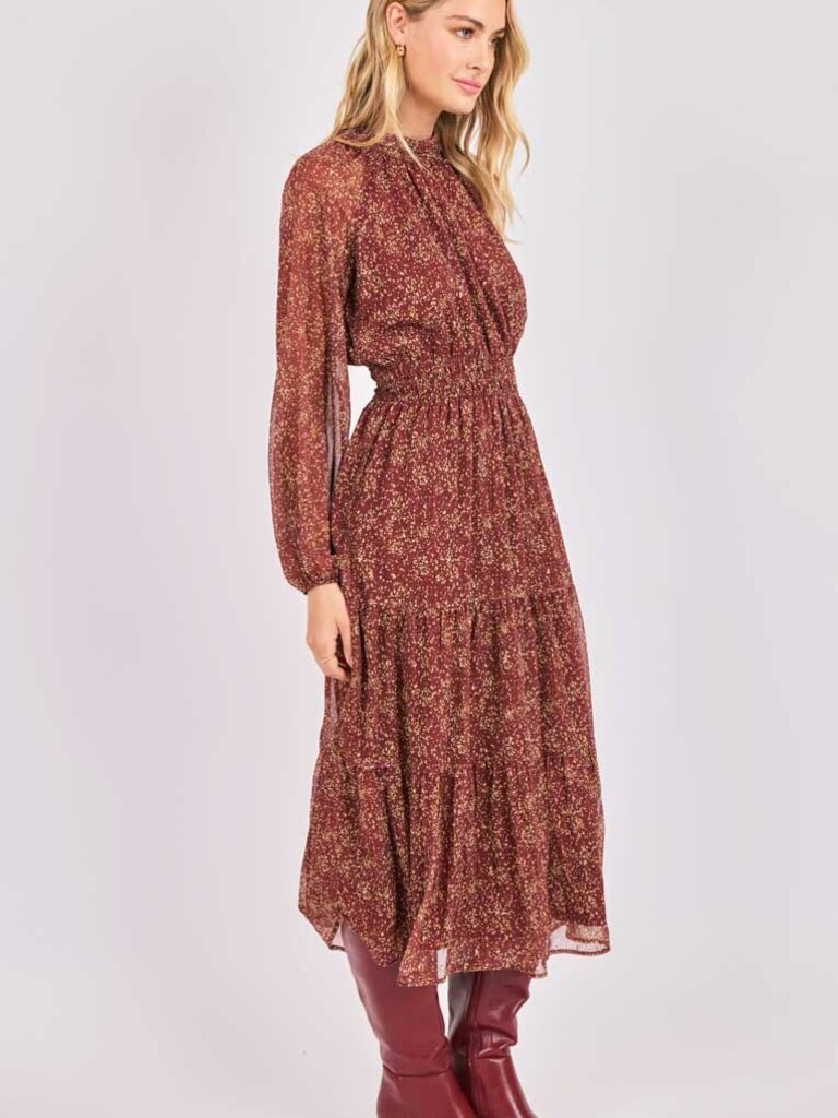 Sadie & Sage Burgundy Pebble Maxi