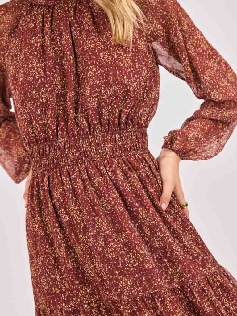 Sadie & Sage Burgundy Pebble Maxi