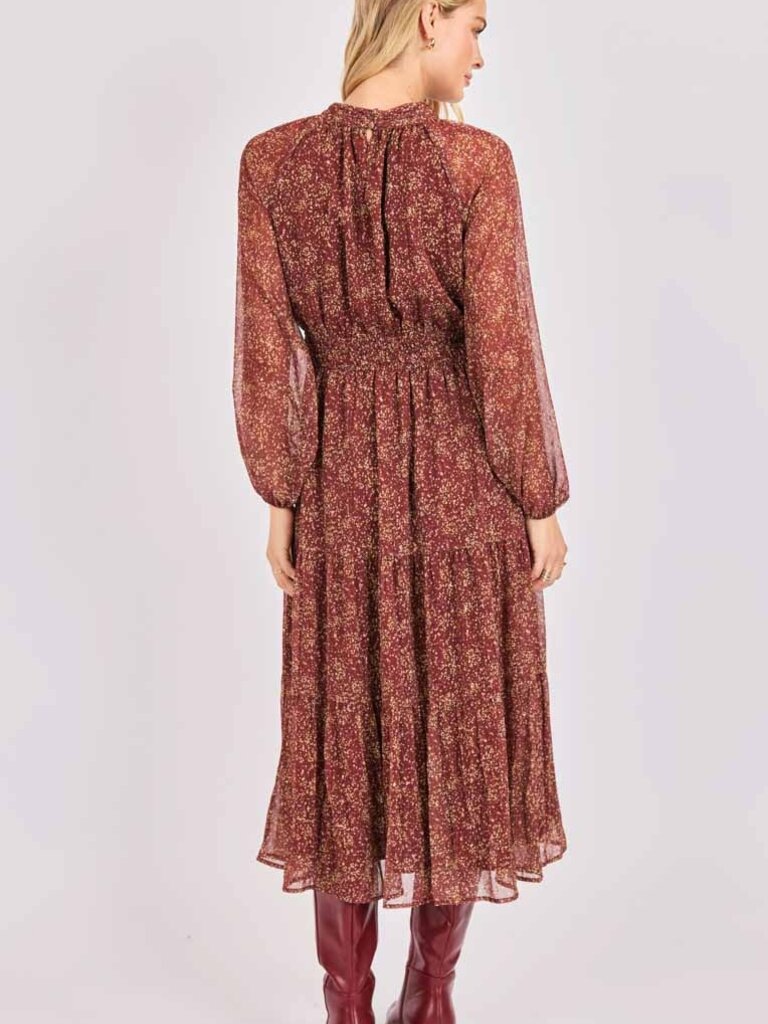 Sadie & Sage Burgundy Pebble Maxi