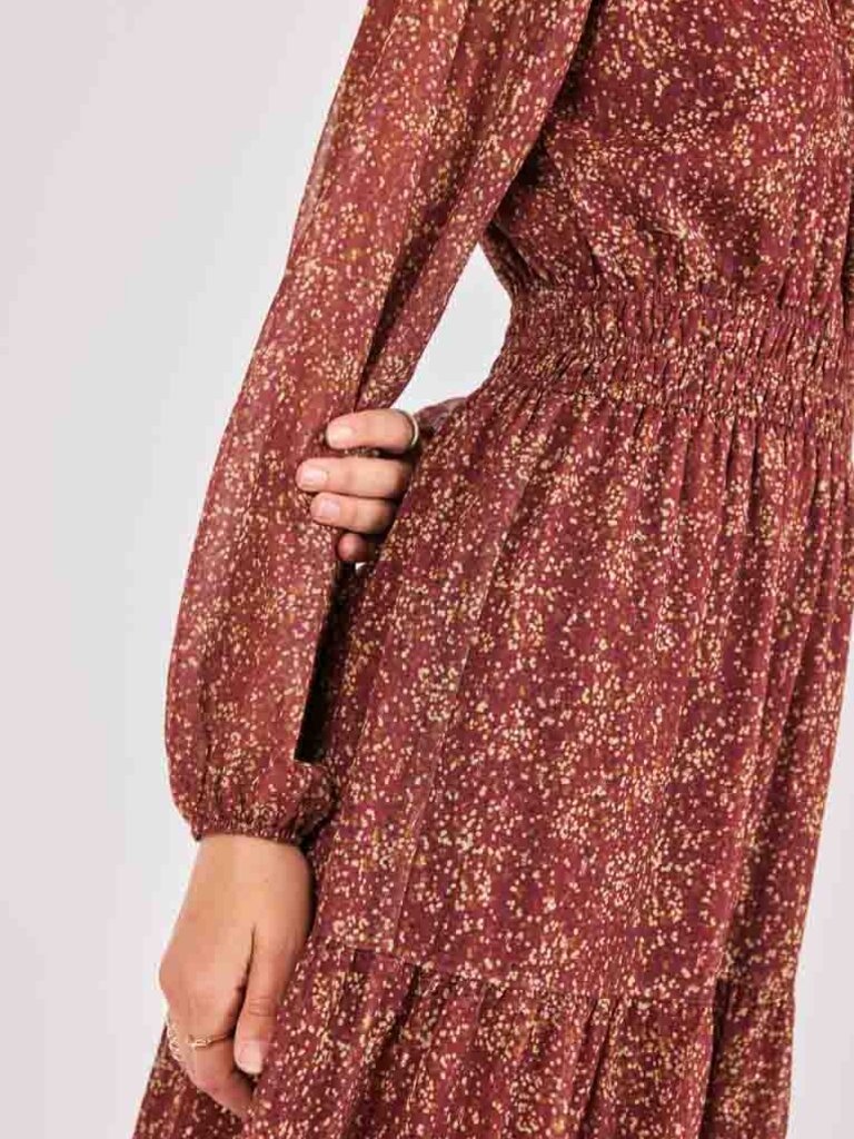 Sadie & Sage Burgundy Pebble Maxi