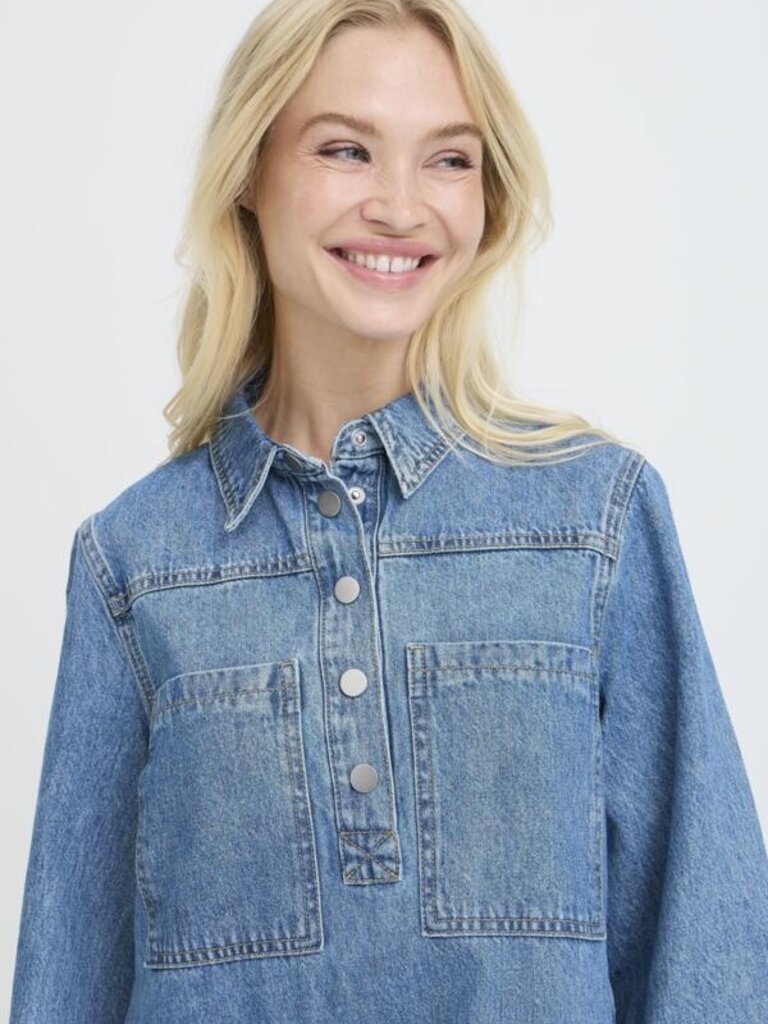 B. Young Kacey Relaxed Denim Dress