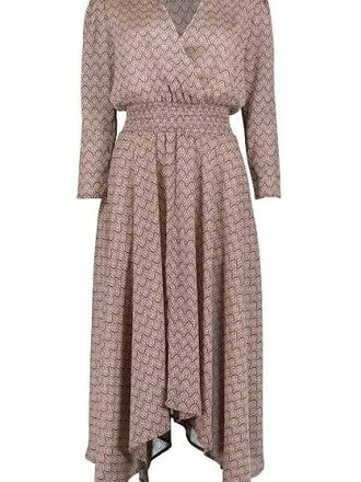 Bishop & Young Scarf Hem Navy Midi