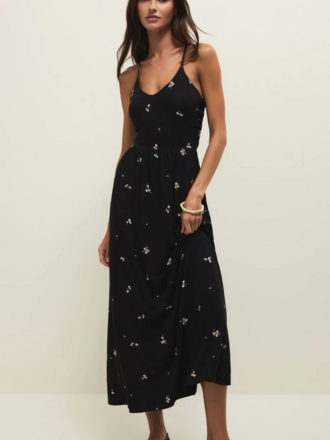 Z Supply Ultra Stretch Black Petal Dress