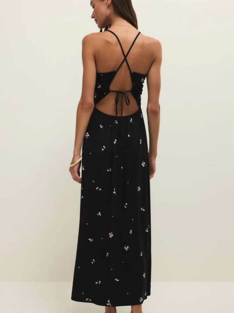 Z Supply Ultra Stretch Black Petal Dress