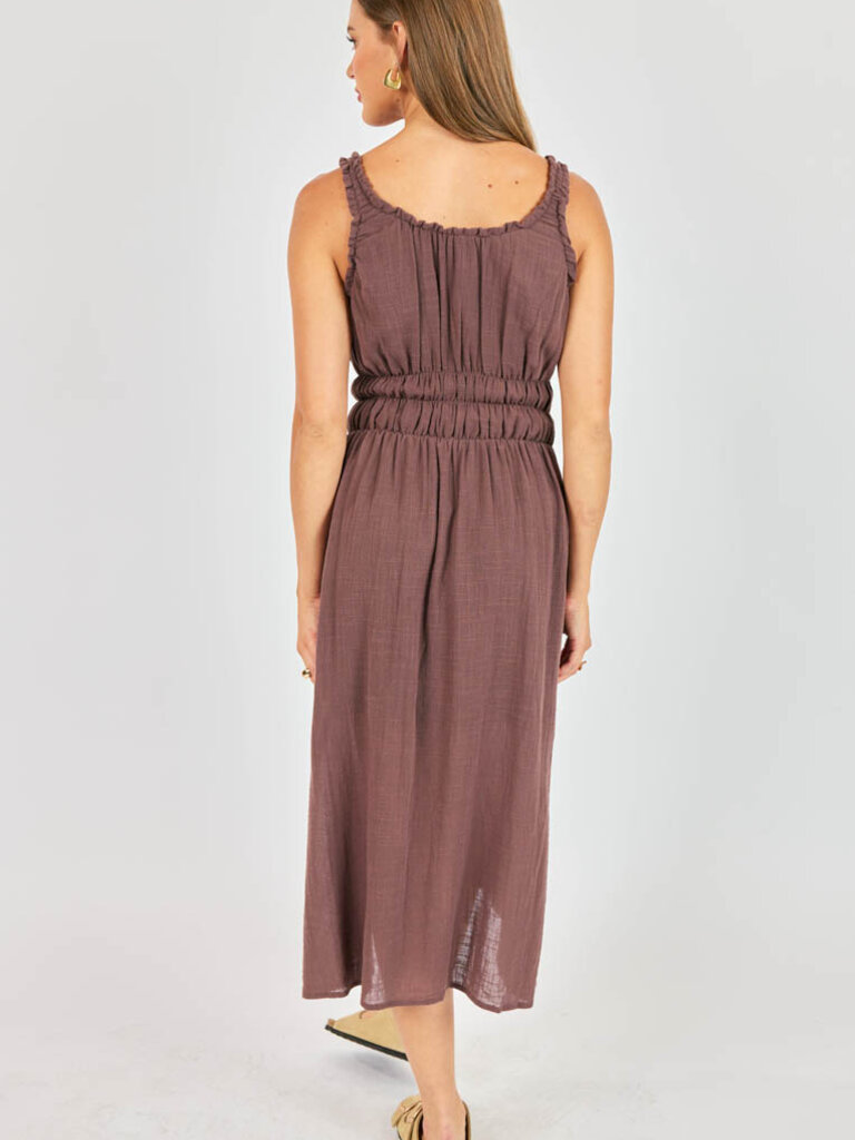 Sadie & Sage Chocolate Gauze Midi