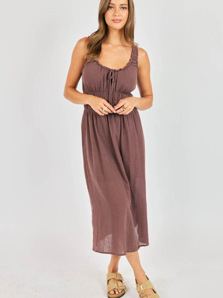 Sadie & Sage Chocolate Gauze Midi