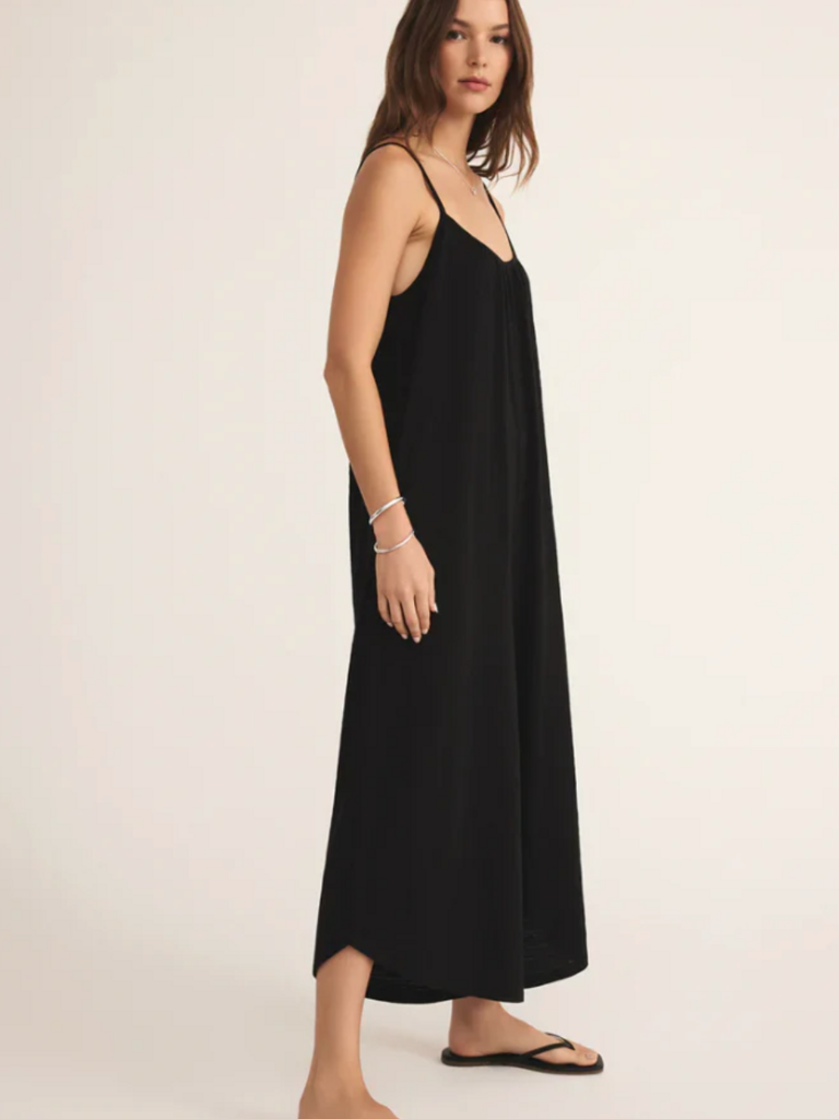 Z Supply Flared Textured Jumpsuit
