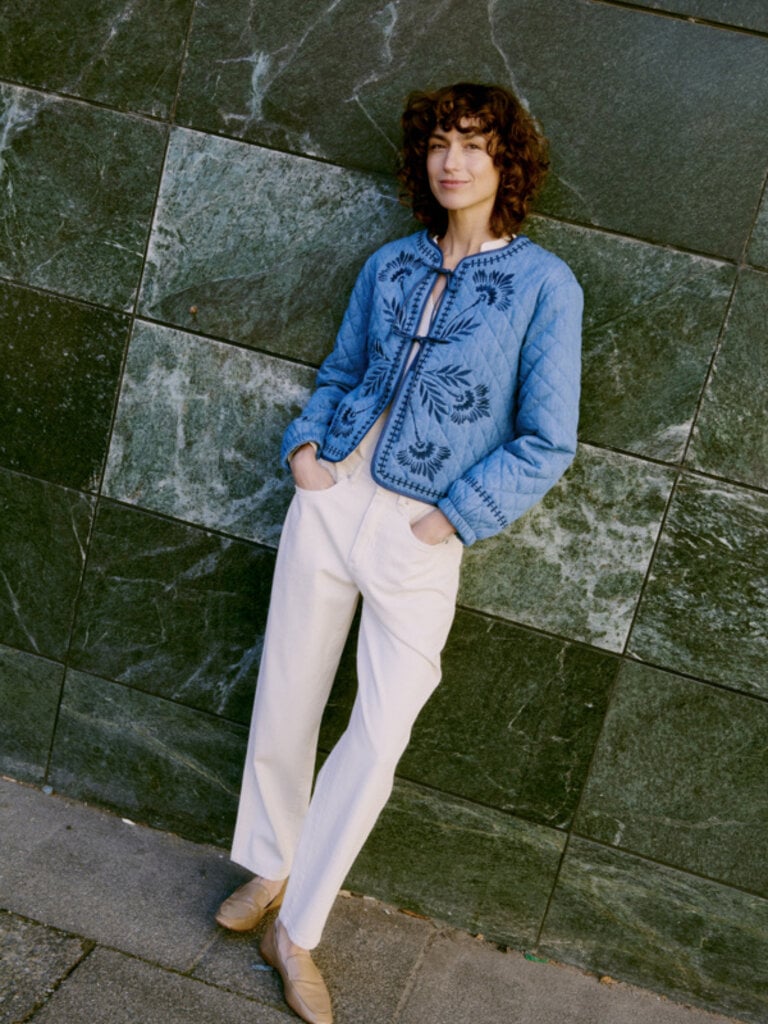 B. Young Quilted Chambray Jacket