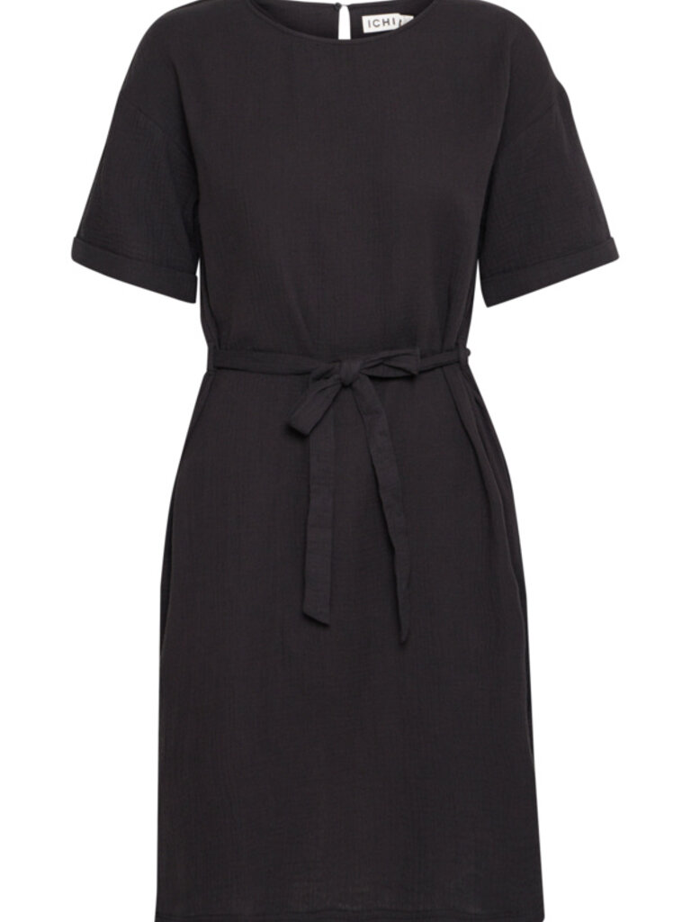 ICHI Crinkle Tunic Dress